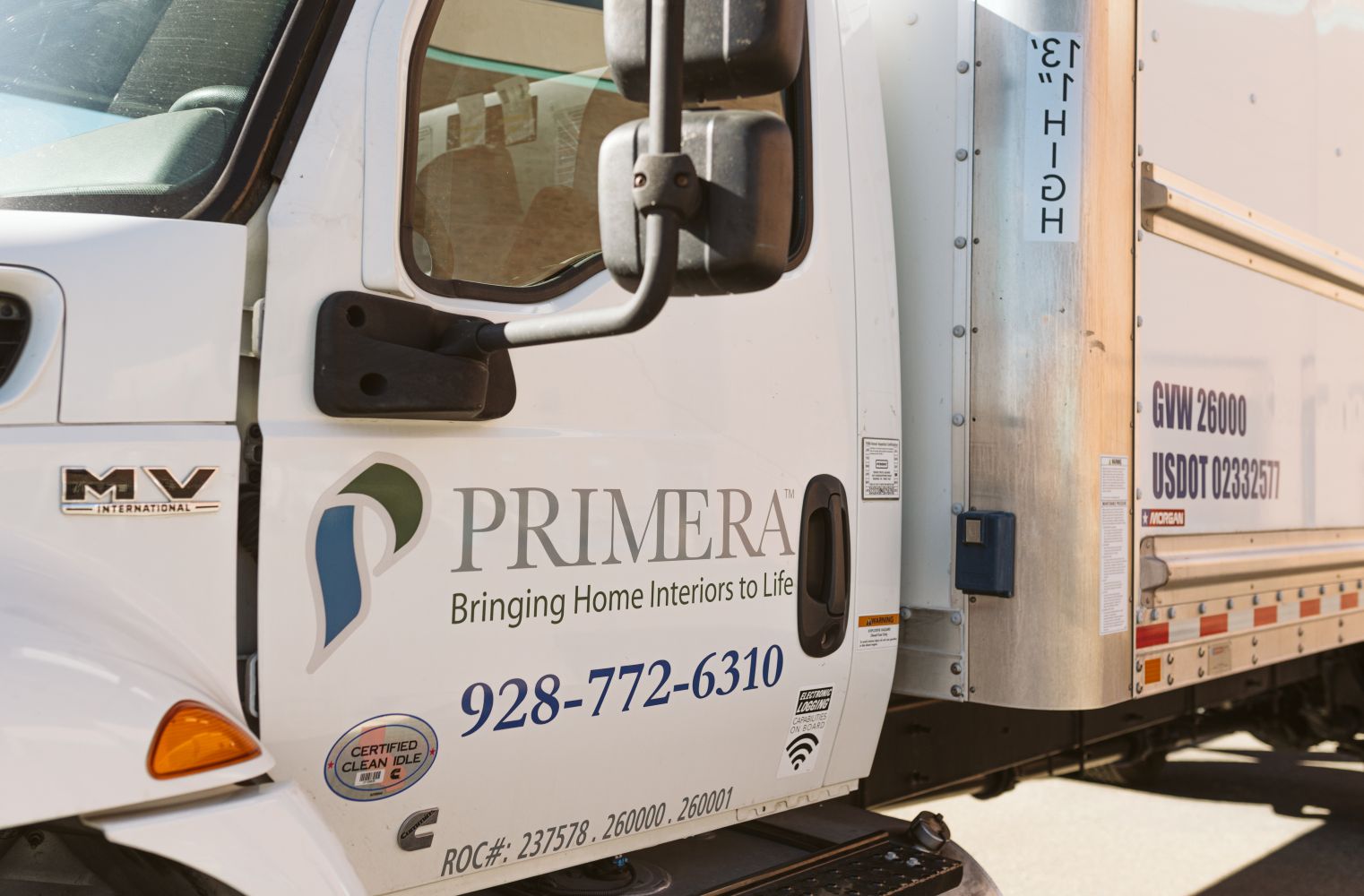 Primera Carpet One flooring truck 